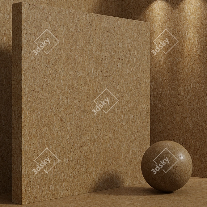 Seamless Wood OSB Material Set 3D model image 4