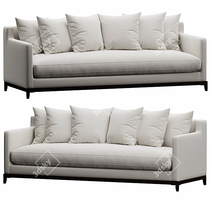 Modern Collaroy Scatter Back Sofa 3D model image 2