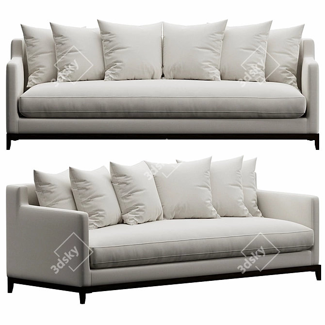 Modern Collaroy Scatter Back Sofa 3D model image 6