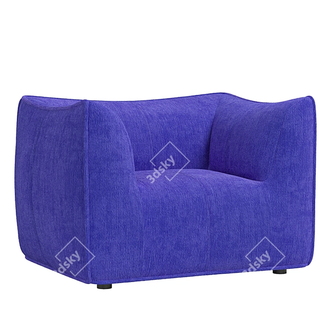 Sleek LE BAMBOLE Armchair Design 3D model image 7