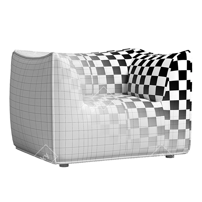 Sleek LE BAMBOLE Armchair Design 3D model image 8