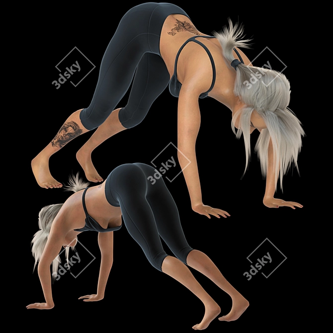 Sporty Gym Model for Rendering 3D model image 1