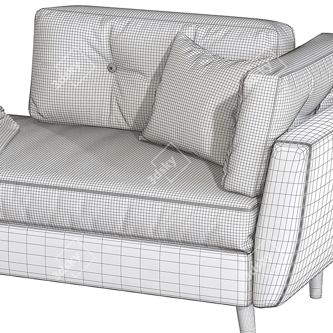 Contemporary Modern Daybed Norfolk 3D model image 7