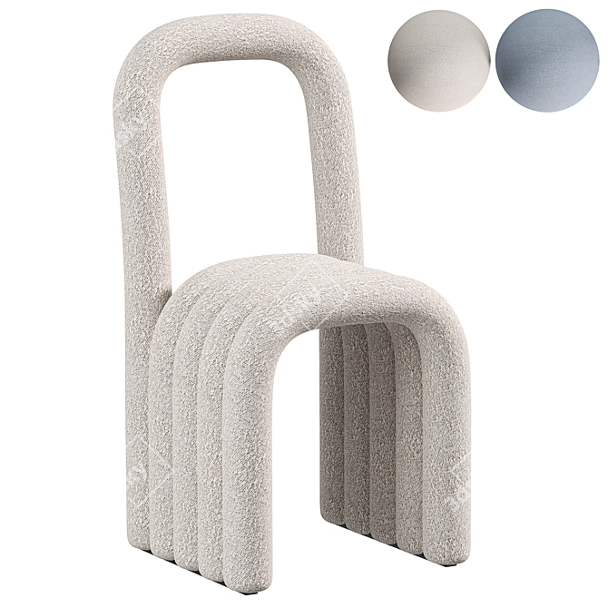 Modern Millimeter Meteor Chair Model 3D model image 1