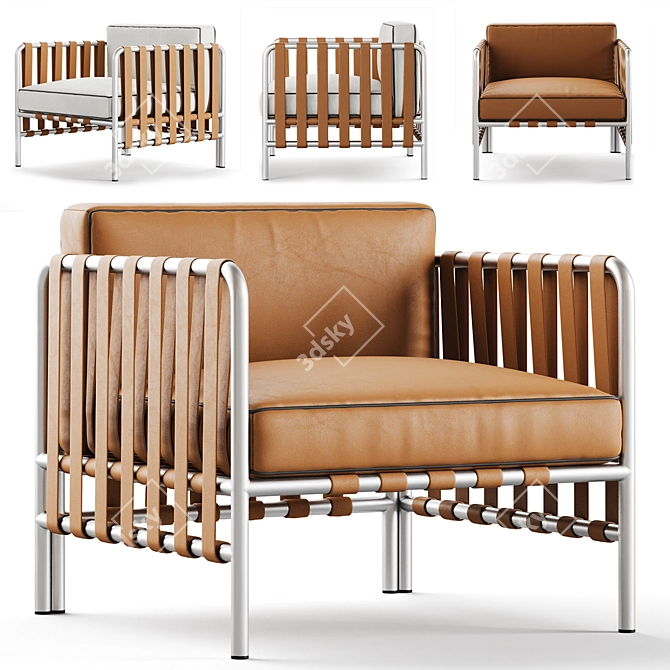 Customizable Armchair - Gandia Blasco 3D model image 6