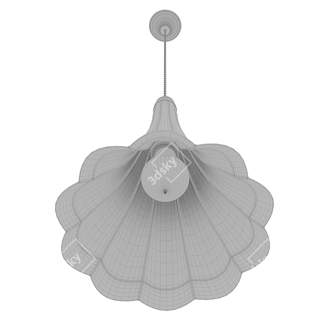 Vintage Gramophone Pendant Light 3D model image 5