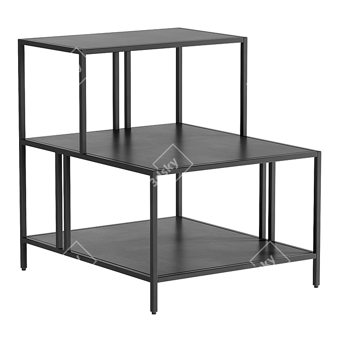 Sleek Profile Side Table 20 3D model image 4