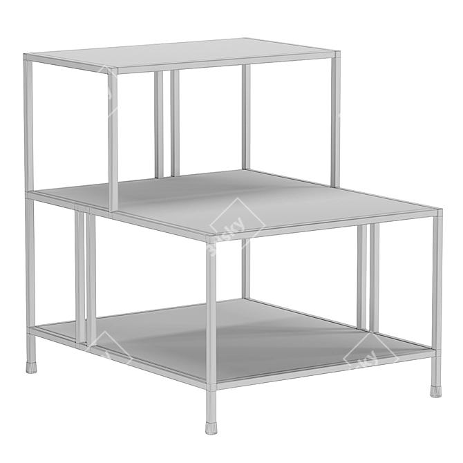 Sleek Profile Side Table 20 3D model image 6