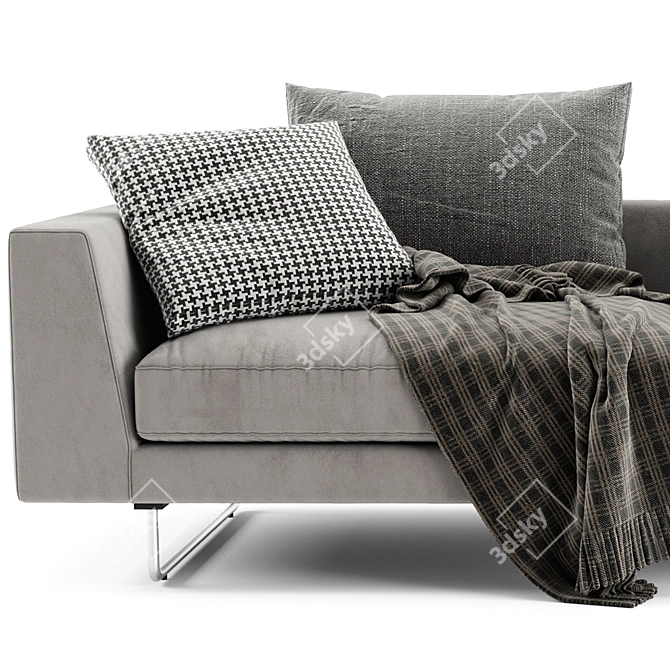 Modern Jesse Brian 2-Seater Sofa 3D model image 4