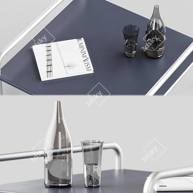 Onsen Side Table: Sleek Elegance 3D model image 2
