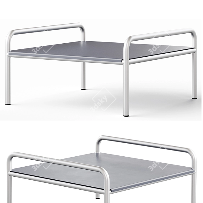 Onsen Side Table: Sleek Elegance 3D model image 4