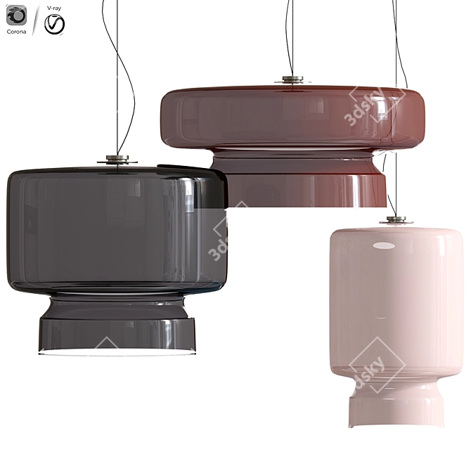 Archive LED Pendant Lamp Model 3D model image 1