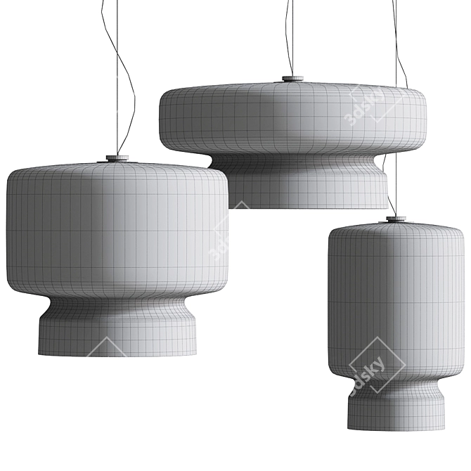 Archive LED Pendant Lamp Model 3D model image 2