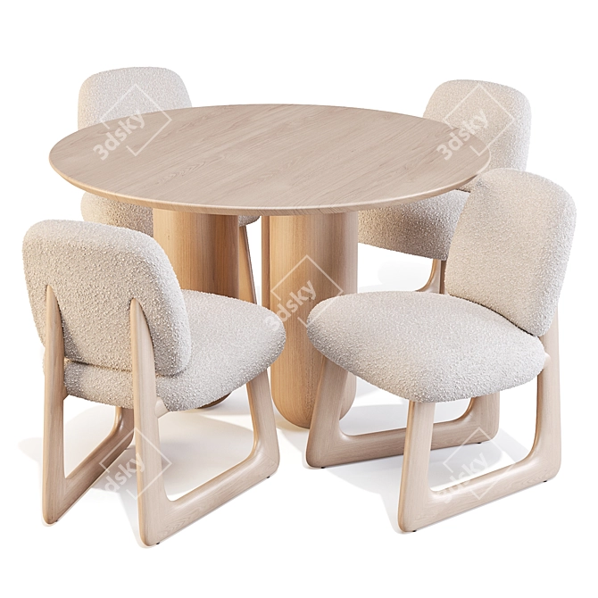 Bling Bling Dining Set: Franceschini x CB2 3D model image 1