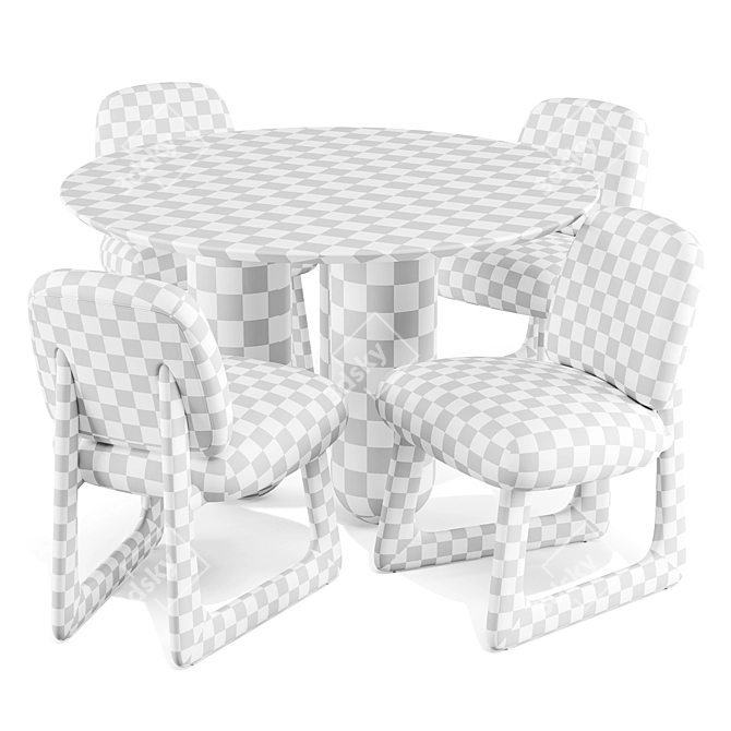 Bling Bling Dining Set: Franceschini x CB2 3D model image 4