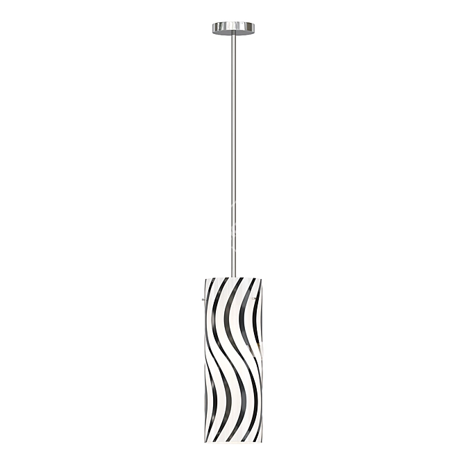 Sleek Colebrook Cylinder Pendant Light 3D model image 1