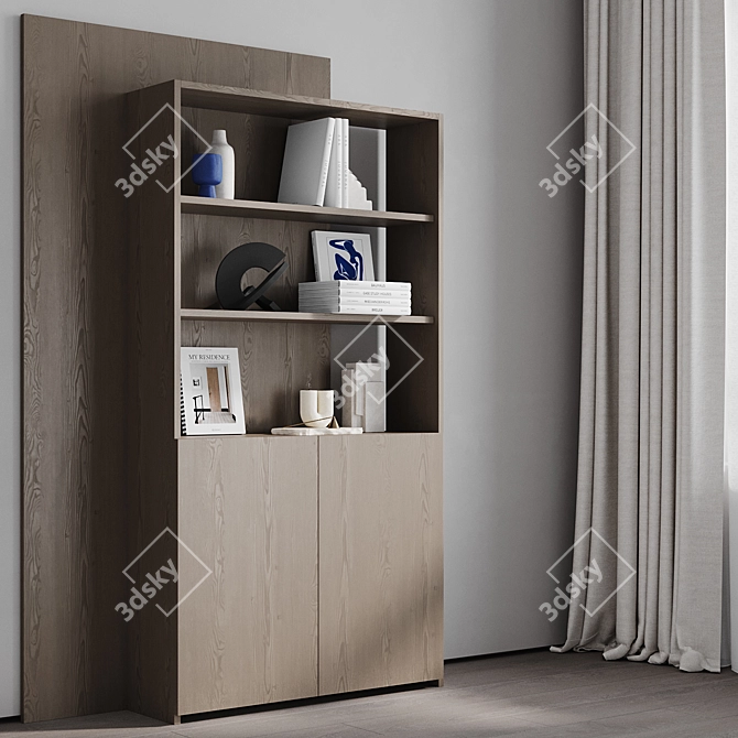 Cosmorelax Estante Shelf: Decorative Style 3D model image 2