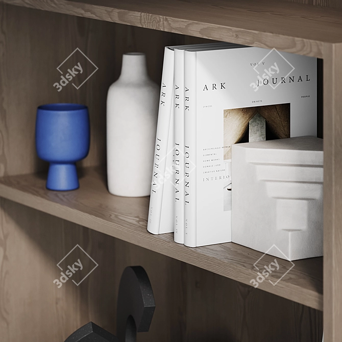 Cosmorelax Estante Shelf: Decorative Style 3D model image 6