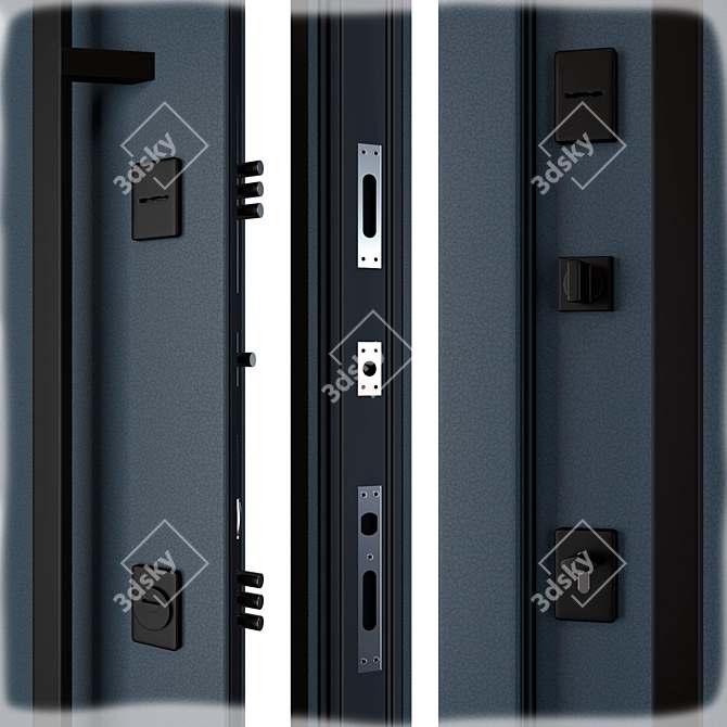 Queen (Abvehr) Metal Entrance Door 3D model image 2
