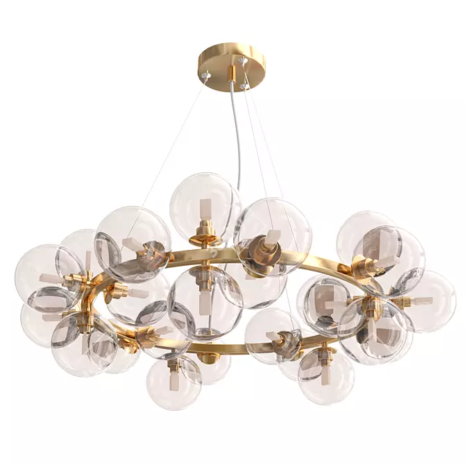 Maytoni Dallas Gold Pendant Chandelier 3D model image 3