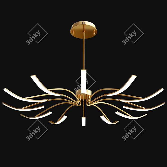 Modern LED Chandelier Series 3D model image 2