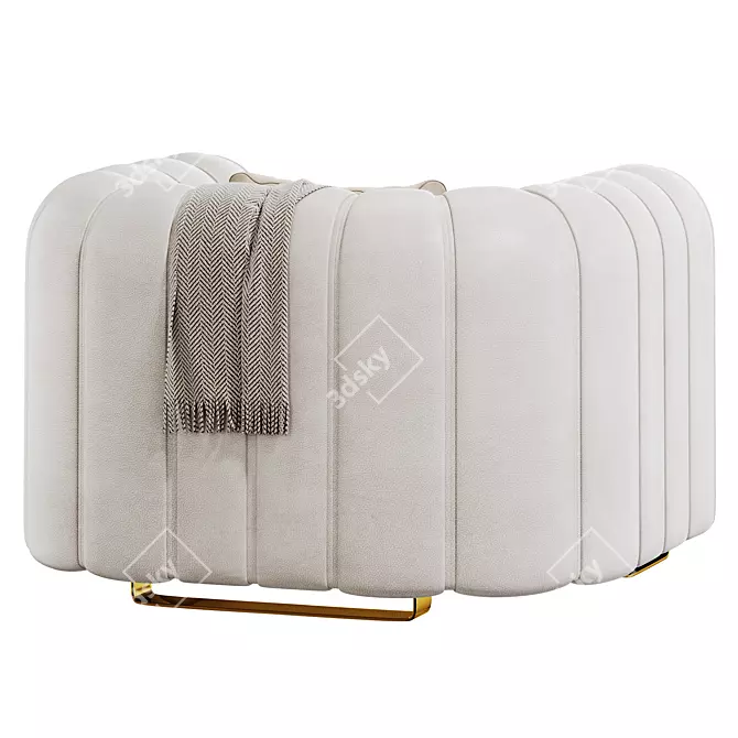 Exquisite Victorian Sofa Set 3D 3D model image 5