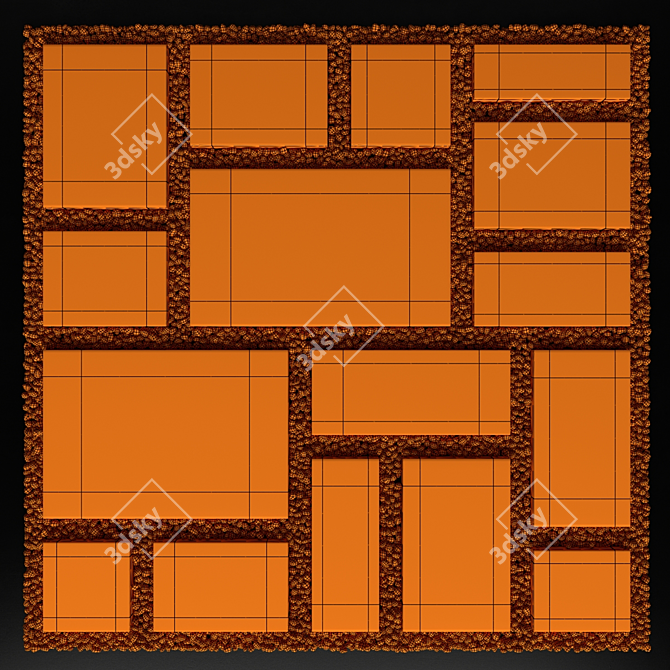 Smooth Paving Pebble Set 3D model image 4
