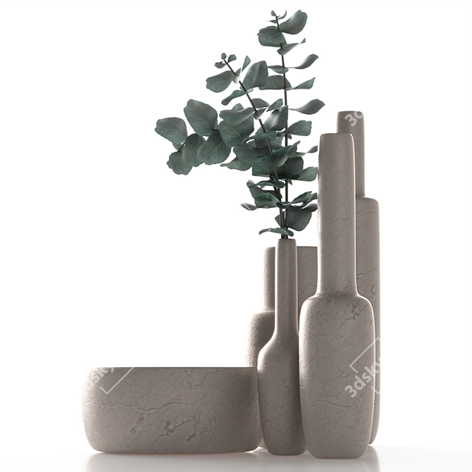 Eucalyptus Vases 3D model image 4