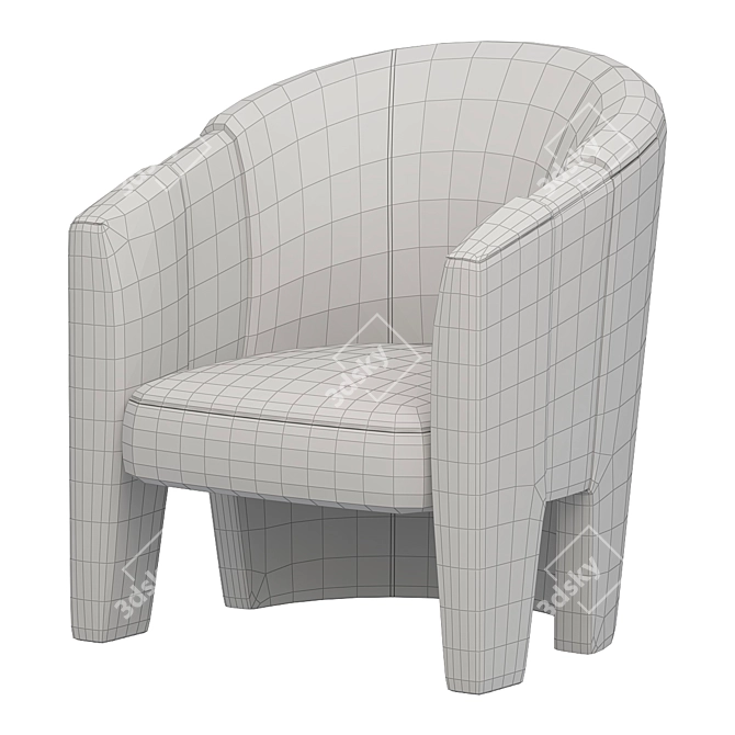 Customized Accent Chairs | Luxury 3D model image 2