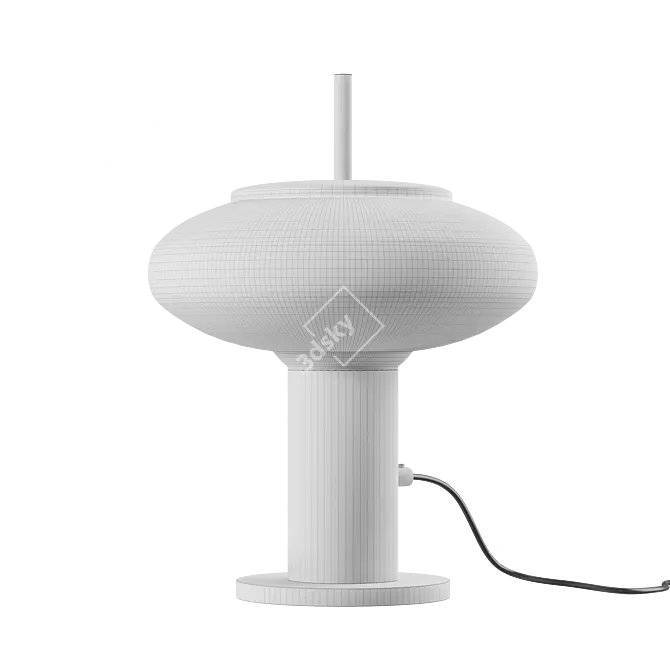 Torni ST Black & White Table Lamp 3D model image 5