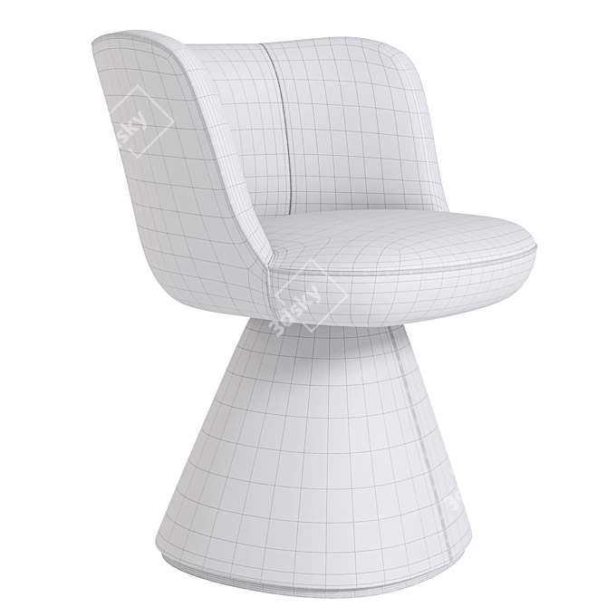 Modern Flair O Chair Design 3D model image 4