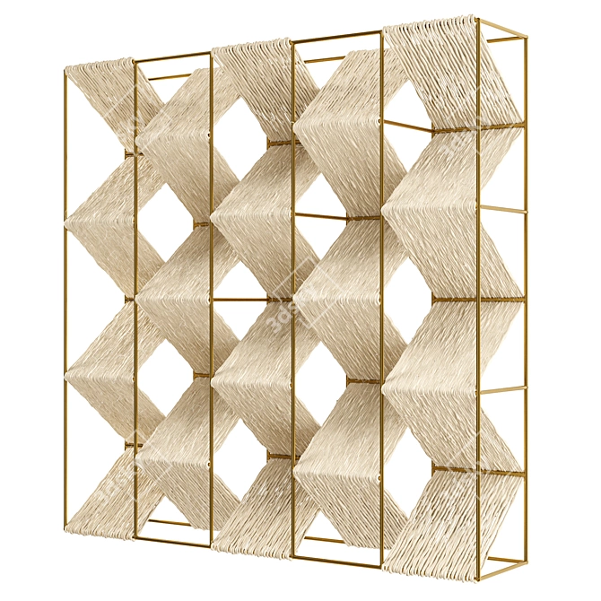 Metal-Weave Wool Wall Art 3D model image 1