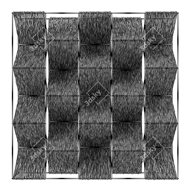 Metal-Weave Wool Wall Art 3D model image 4