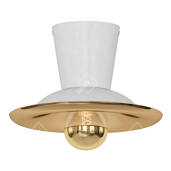 Modern Swedish Design Ceiling Lamp 3D model image 1