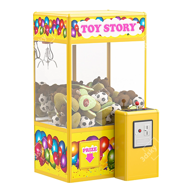 Arcade Claw Crane Toy Machine 3D model image 1