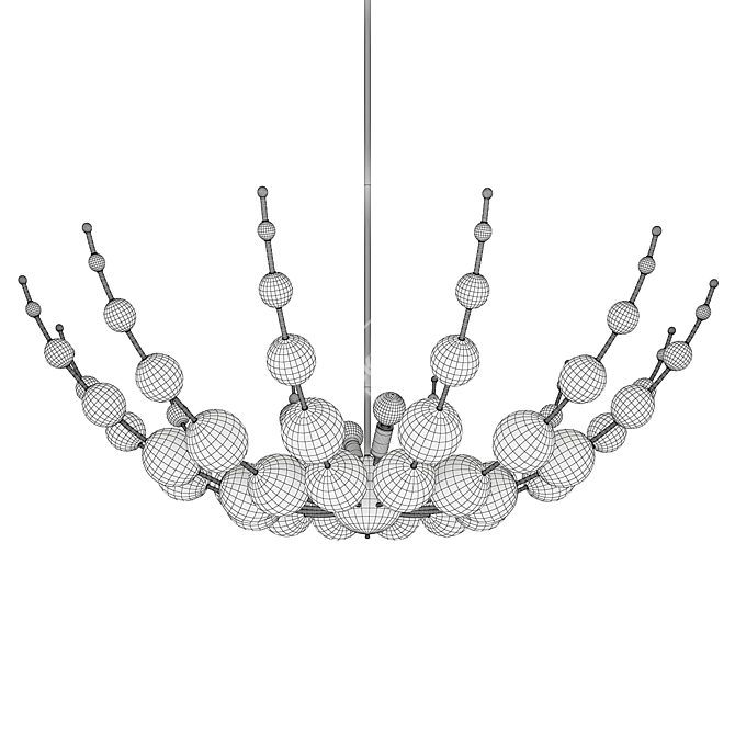 Elegant Abberton Chandelier Fixture 3D model image 2