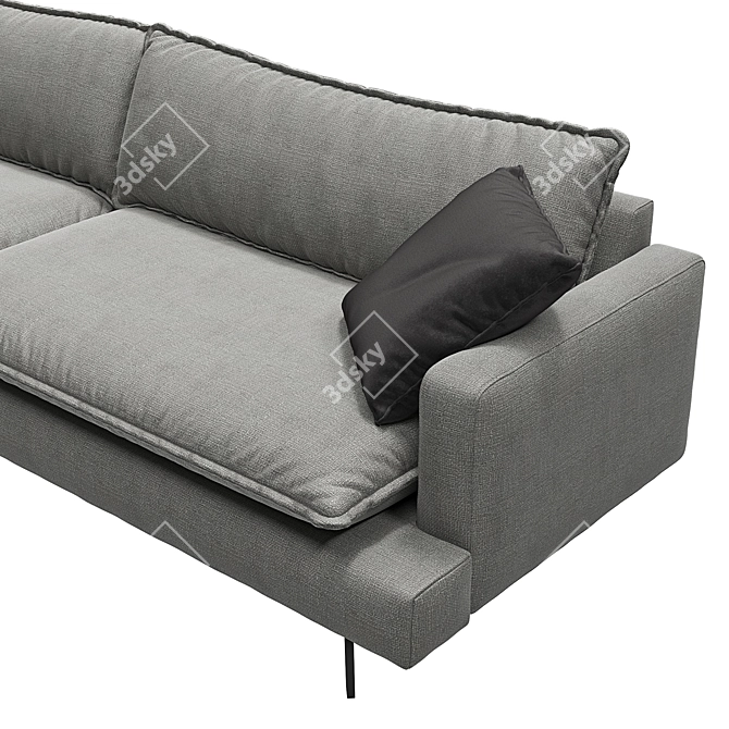 Elegant Alta Sofa by Kaza 3D model image 3