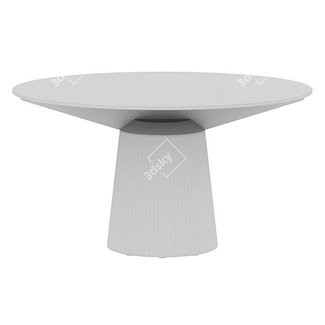 Modern Italian Spike Round Table 3D model image 4