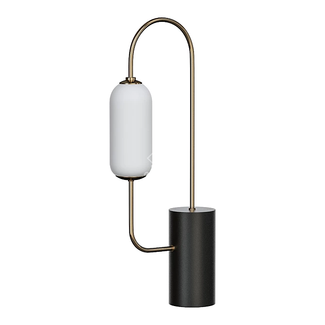 Marble Segment Table Lamp 3D model image 1