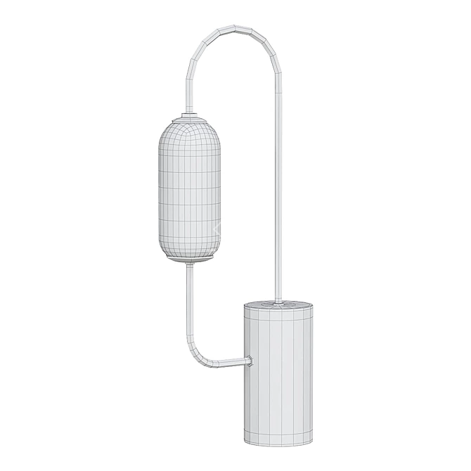 Marble Segment Table Lamp 3D model image 3