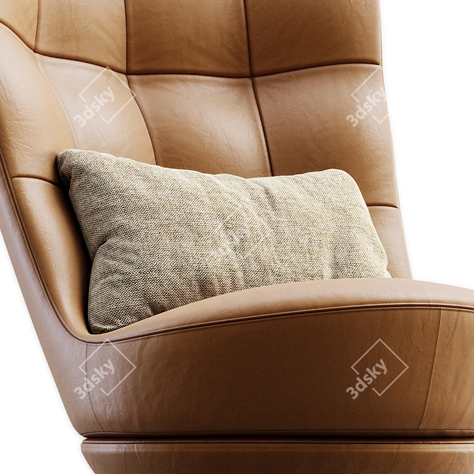 Modern Designer DS_262 Armchair 3D model image 2