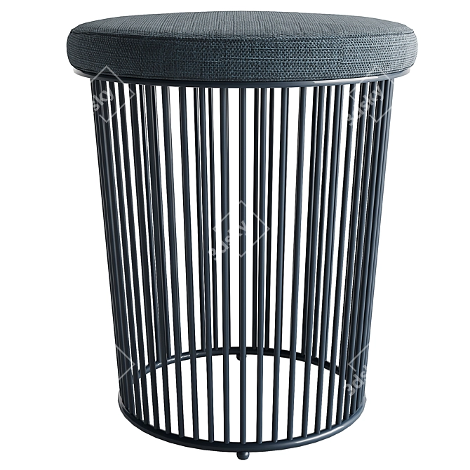 Flexform Berry Pouf, Versatile Design 3D model image 2