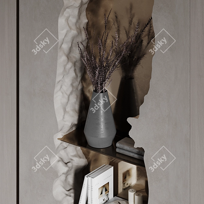 River Wardrobe with Metal Shelves 3D model image 5