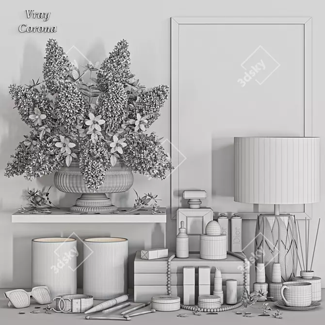  Modern Home Decor Set 65 3D model image 1