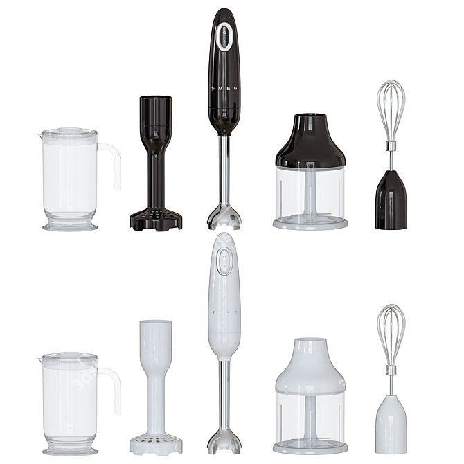 Smeg 50's Style Hand Blender 3D model image 1