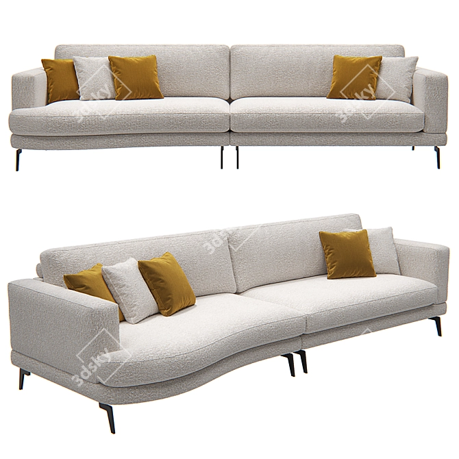  Kaza Design Factory Rado Sofa 3D model image 1