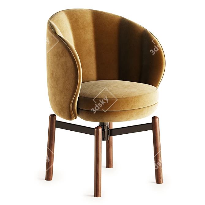 VUELTA FD Swivel Chair: Modern Design Elegance 3D model image 2
