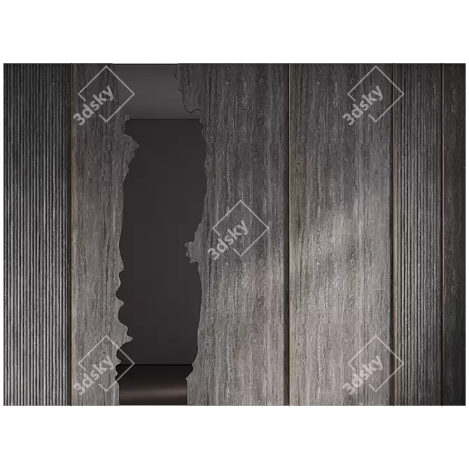 Decorative River Wall Panel 3D model image 4
