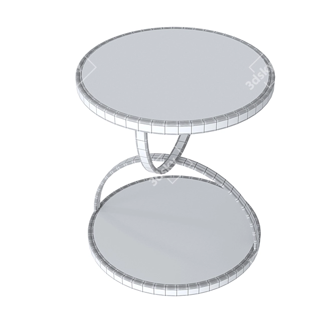 Round Coffee Table 500x550mm 3D model image 2