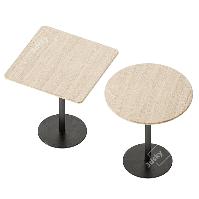 Modern Bistro Table by Wewood 3D model image 4